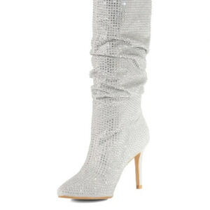 Over the knee rhinestone boots size 7.5 NWOT